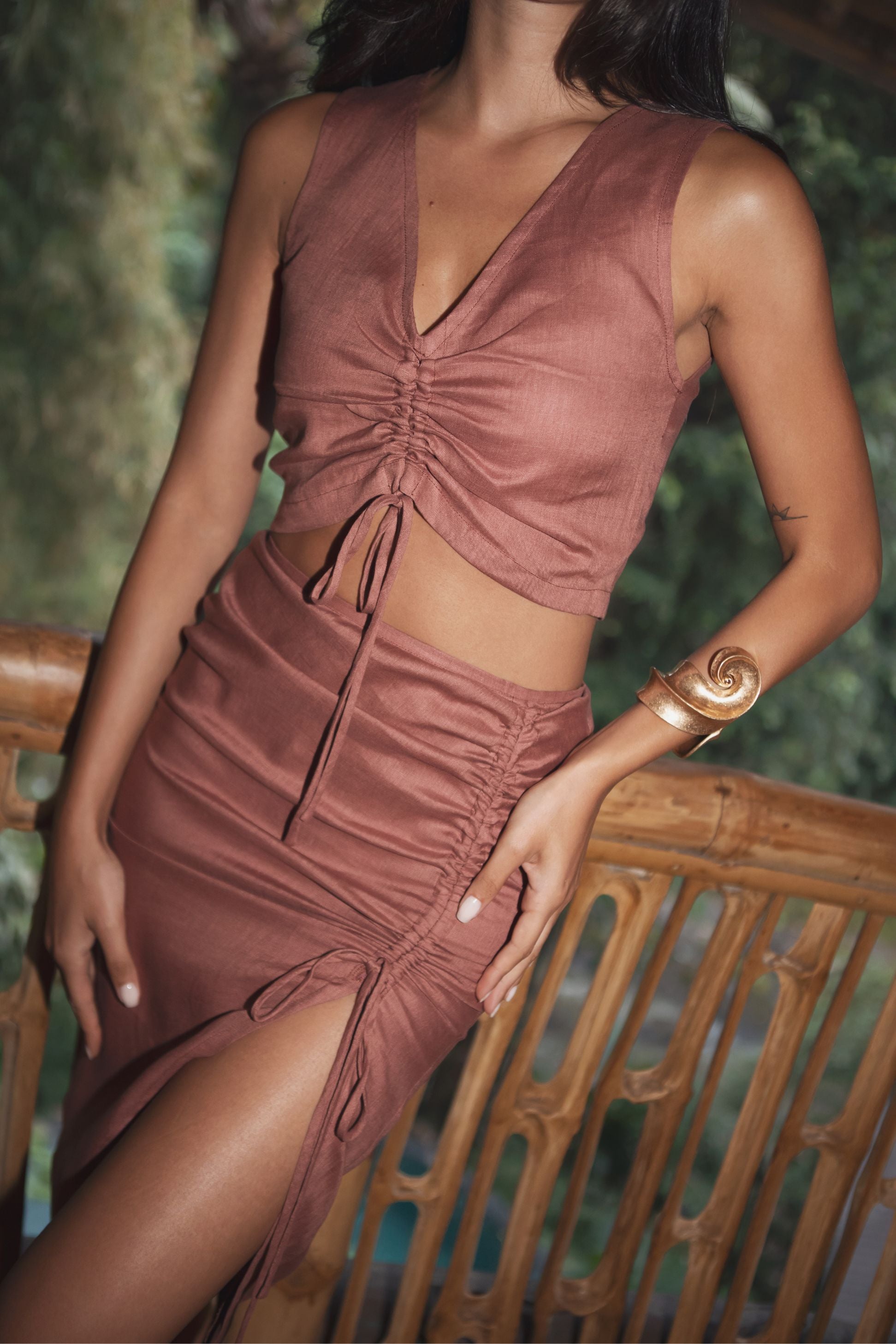 SAHAR SKIRT (CLAY) - RICOCHET
