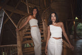 CHARMAINE SKIRT (POWDER WHITE) - RICOCHET