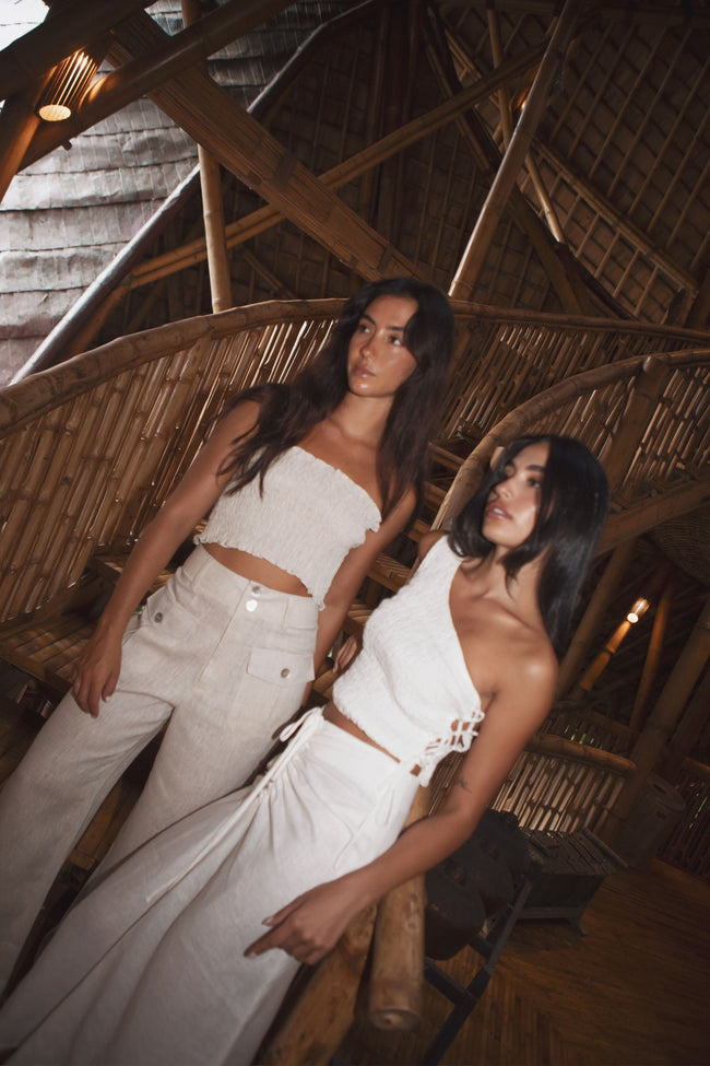 CHARMAINE SKIRT (POWDER WHITE) - RICOCHET