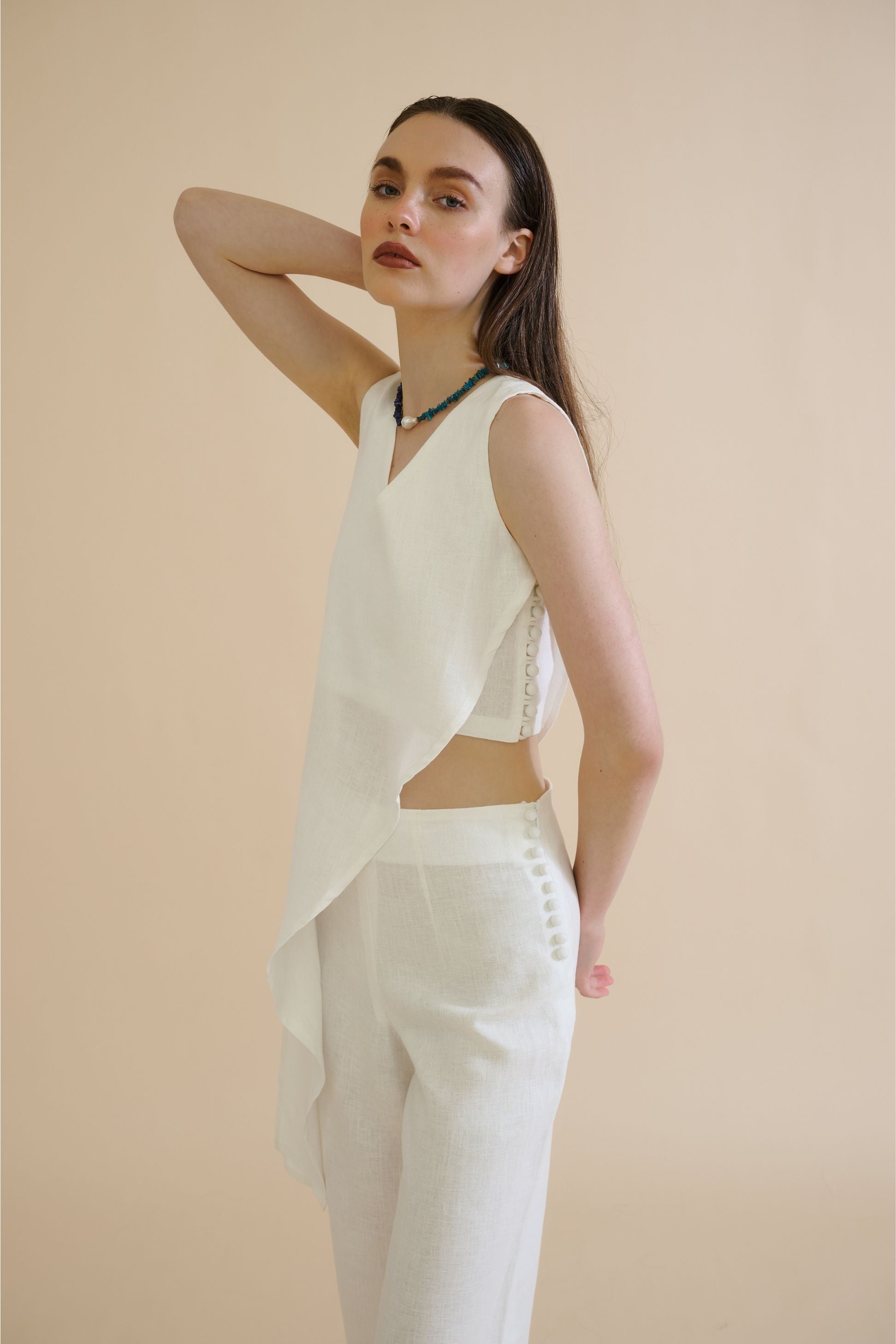 INDAH TROUSER (WHITE) - RICOCHET