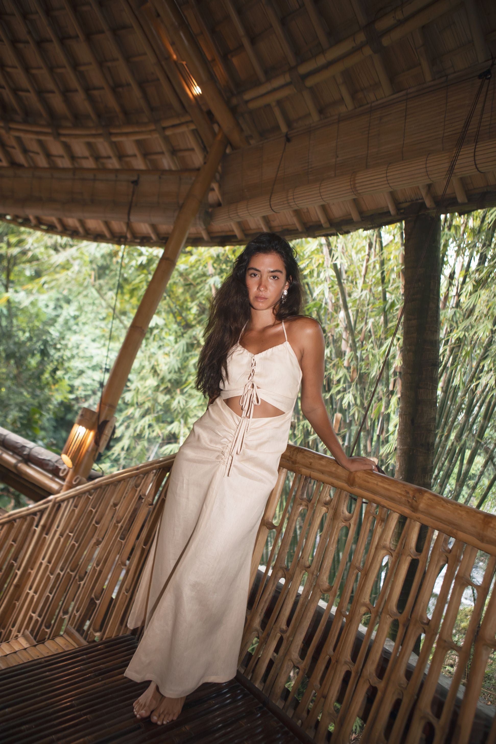 DANIELI CUT-OUT DRESS (IVORY) - RICOCHET