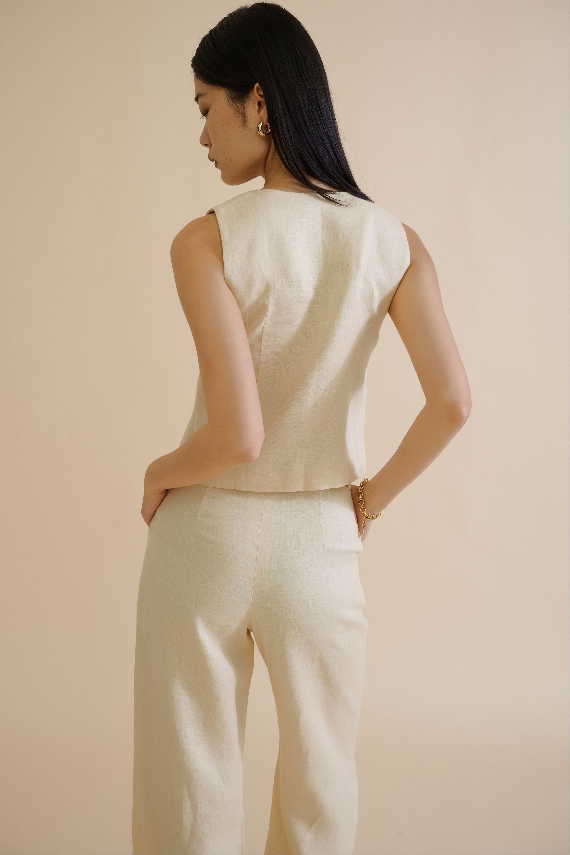 DANIELI TROUSER (IVORY) - RICOCHET