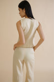 DANIELI SLEEVELESS TOP (IVORY) - RICOCHET