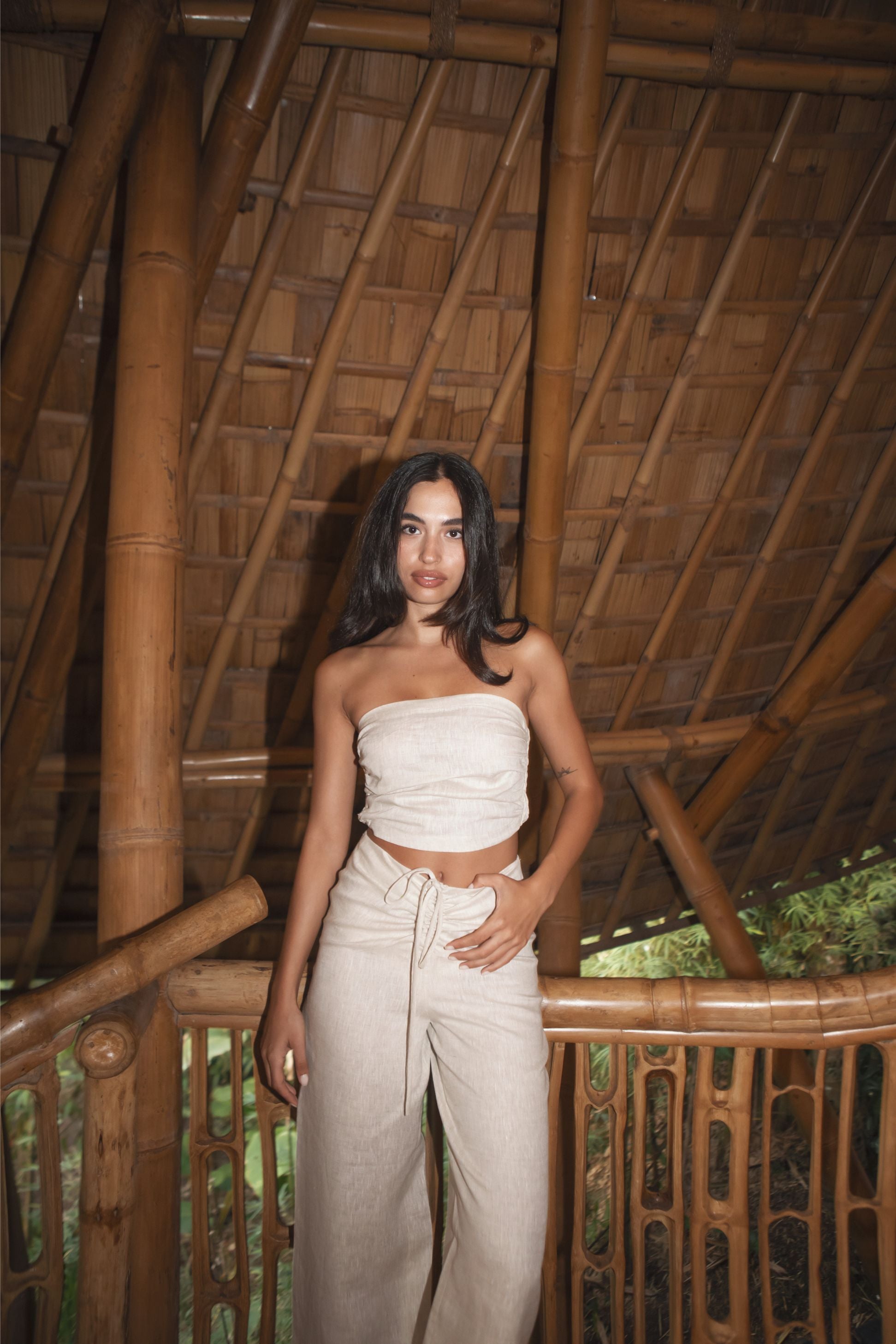 SIERRA STRAPLESS TOP (SAND) - RICOCHET