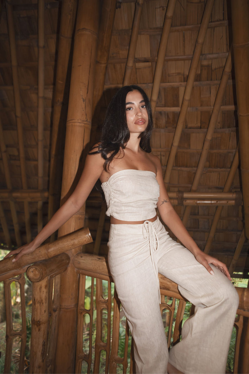 SIERRA STRAPLESS TOP (SAND) - RICOCHET