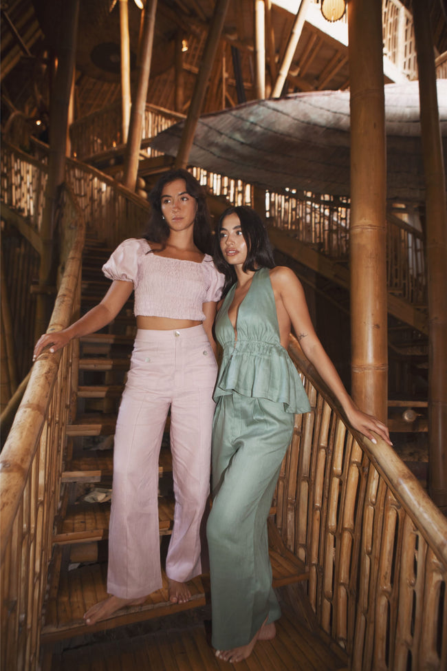 LEA TROUSER (SAGE) - RICOCHET