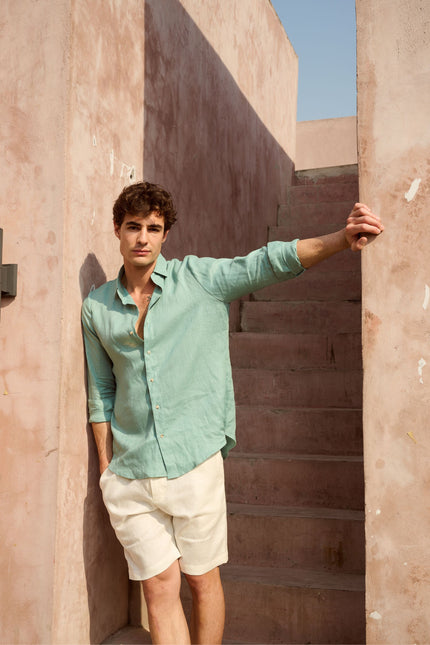 AMIR PEARL BUTTON SHORTS - RICOCHET