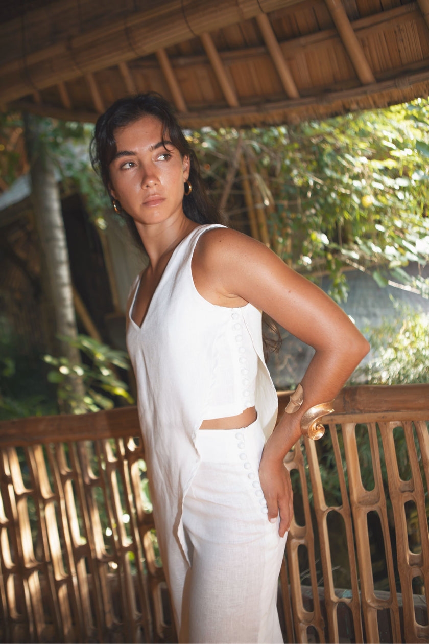 INDAH TROUSER (WHITE) - RICOCHET