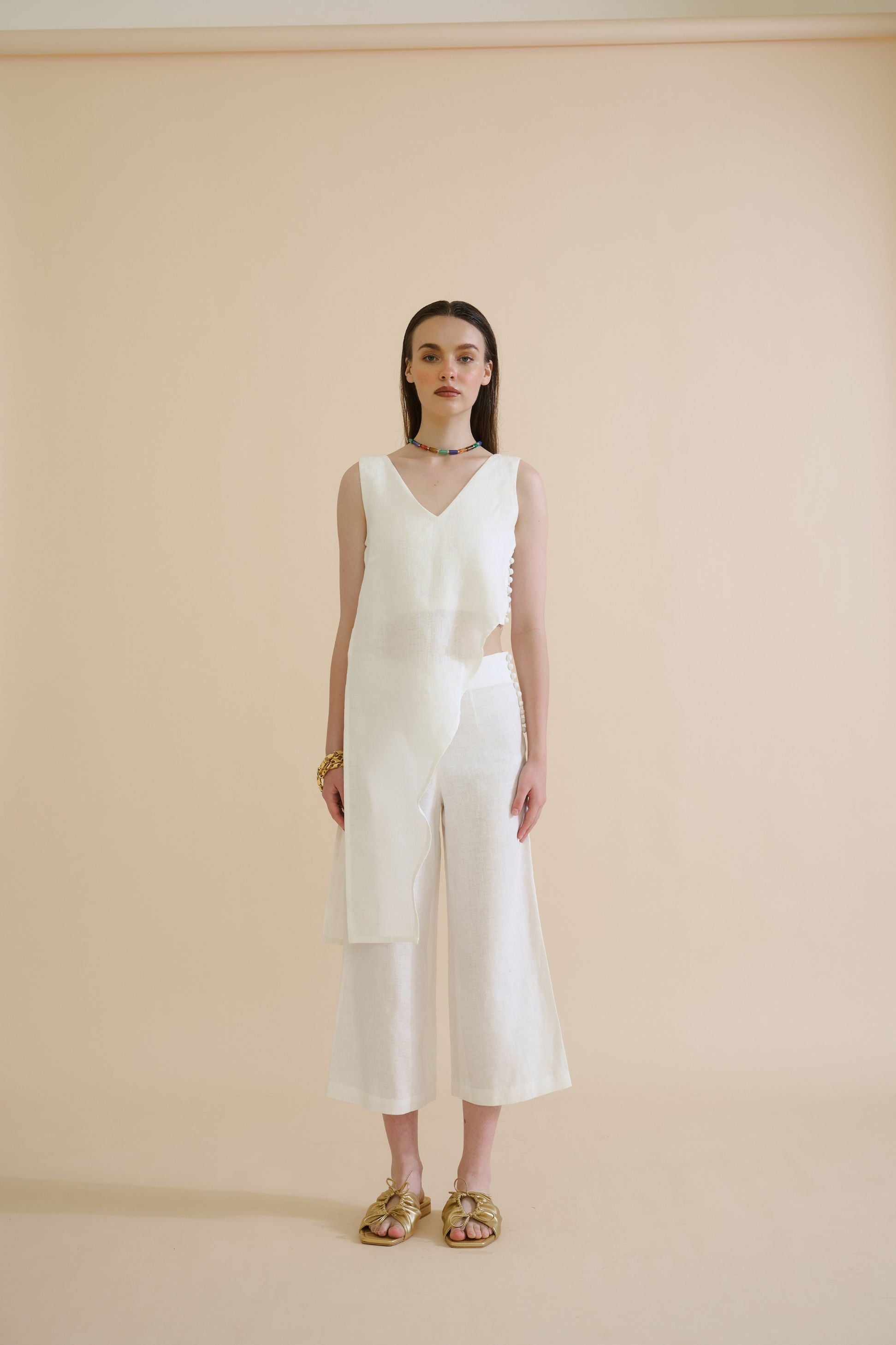 INDAH TROUSER (WHITE) - RICOCHET