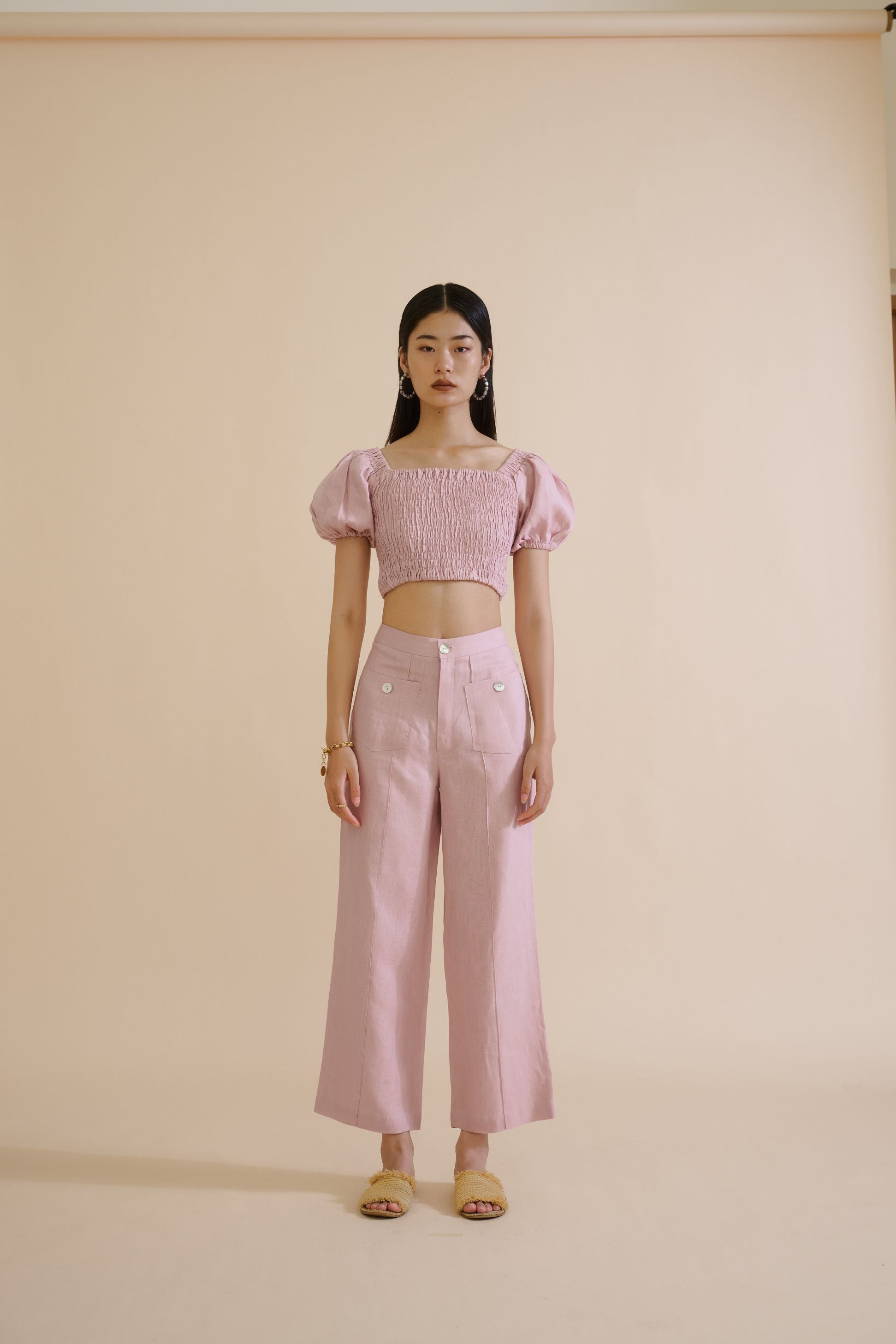 GIA TROUSER (BLUSH) - RICOCHET