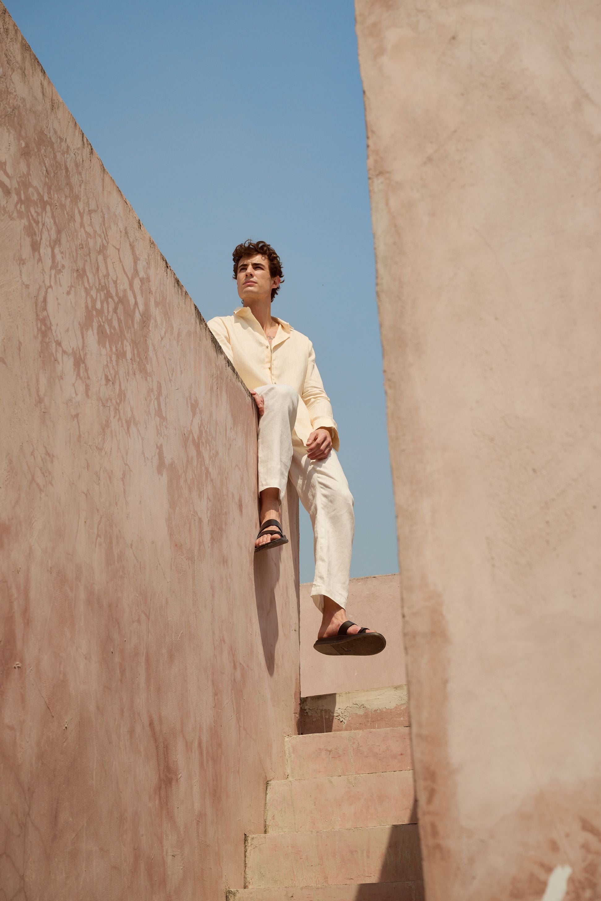 AMIR PEARL BUTTON TROUSER - RICOCHET