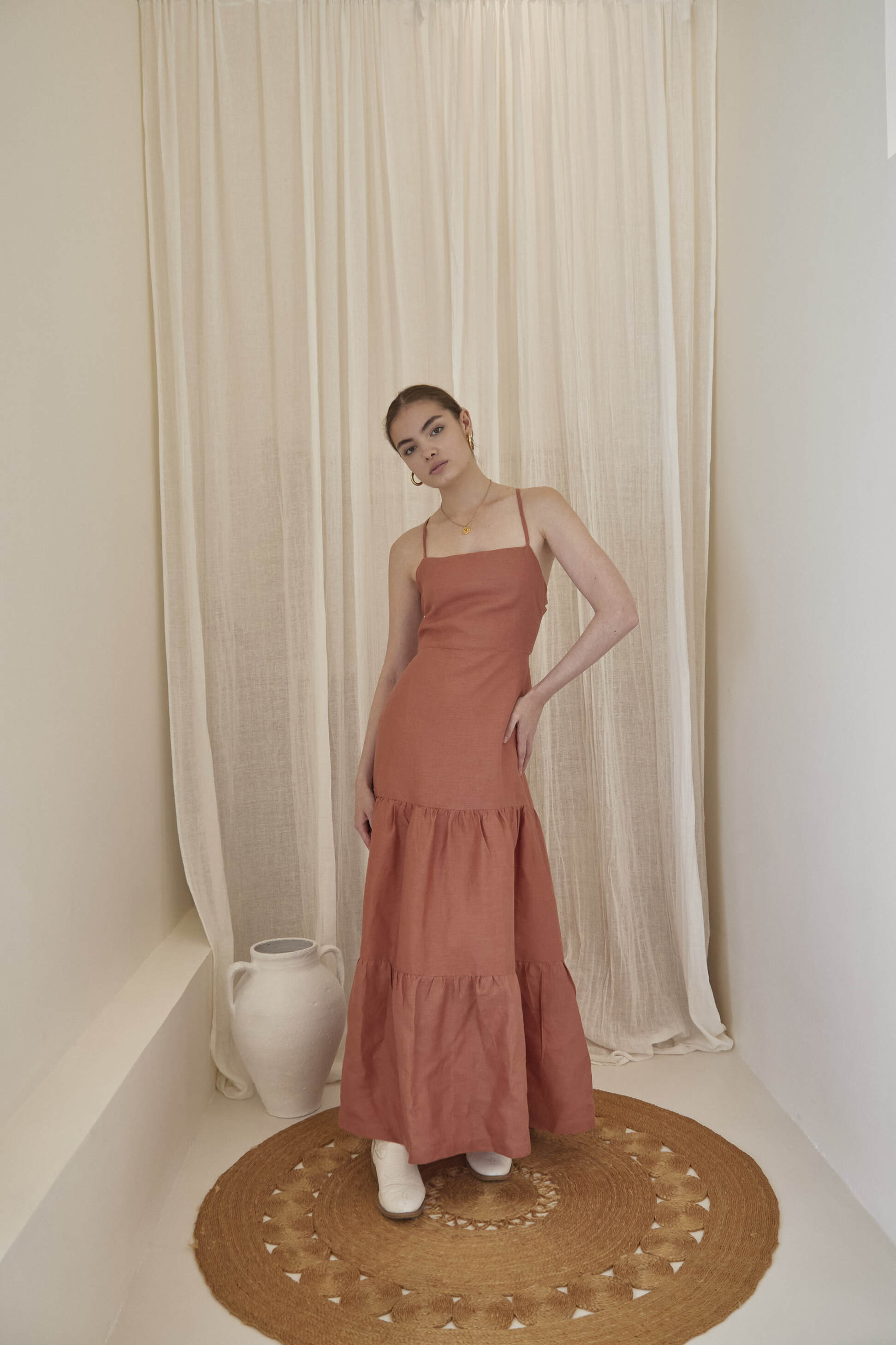GYASI MAXI DRESS (TERRACOTTA) - RICOCHET