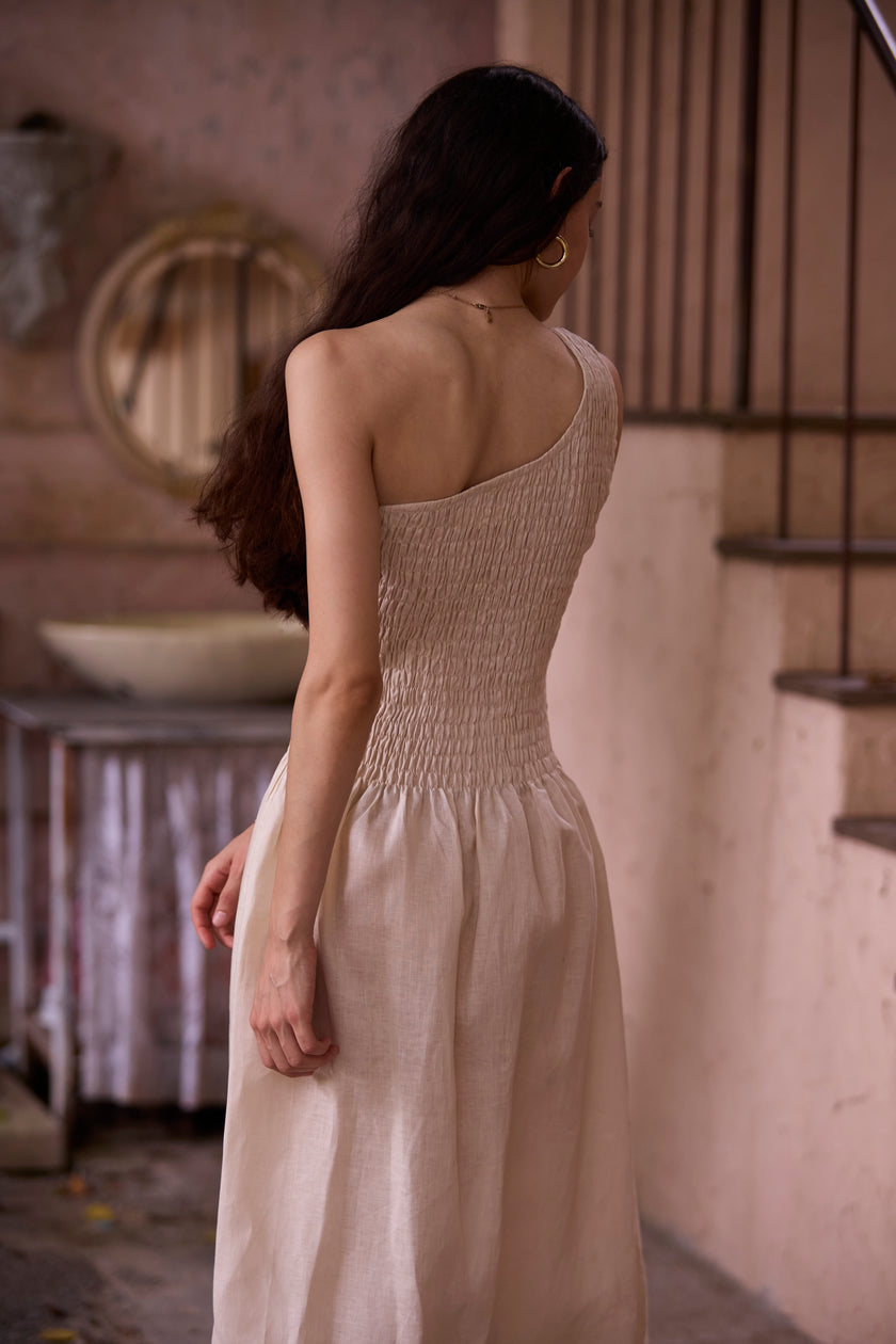 LEA DRESS (SAND) - RICOCHET