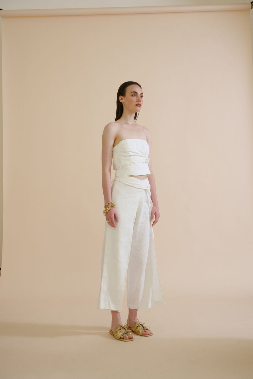 SUNNY STROLL TROUSER (WHITE) - RICOCHET