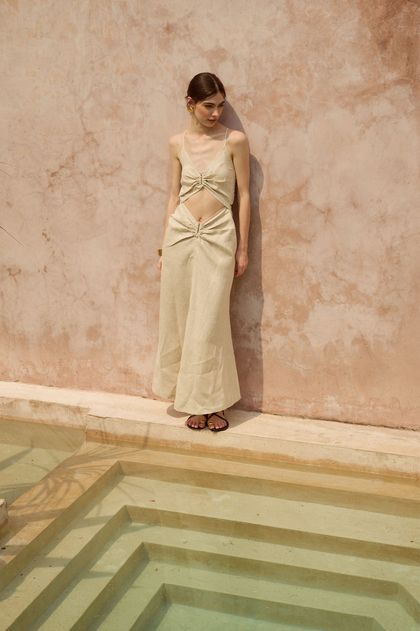 ARWA CUT-OUT DRESS - RICOCHET