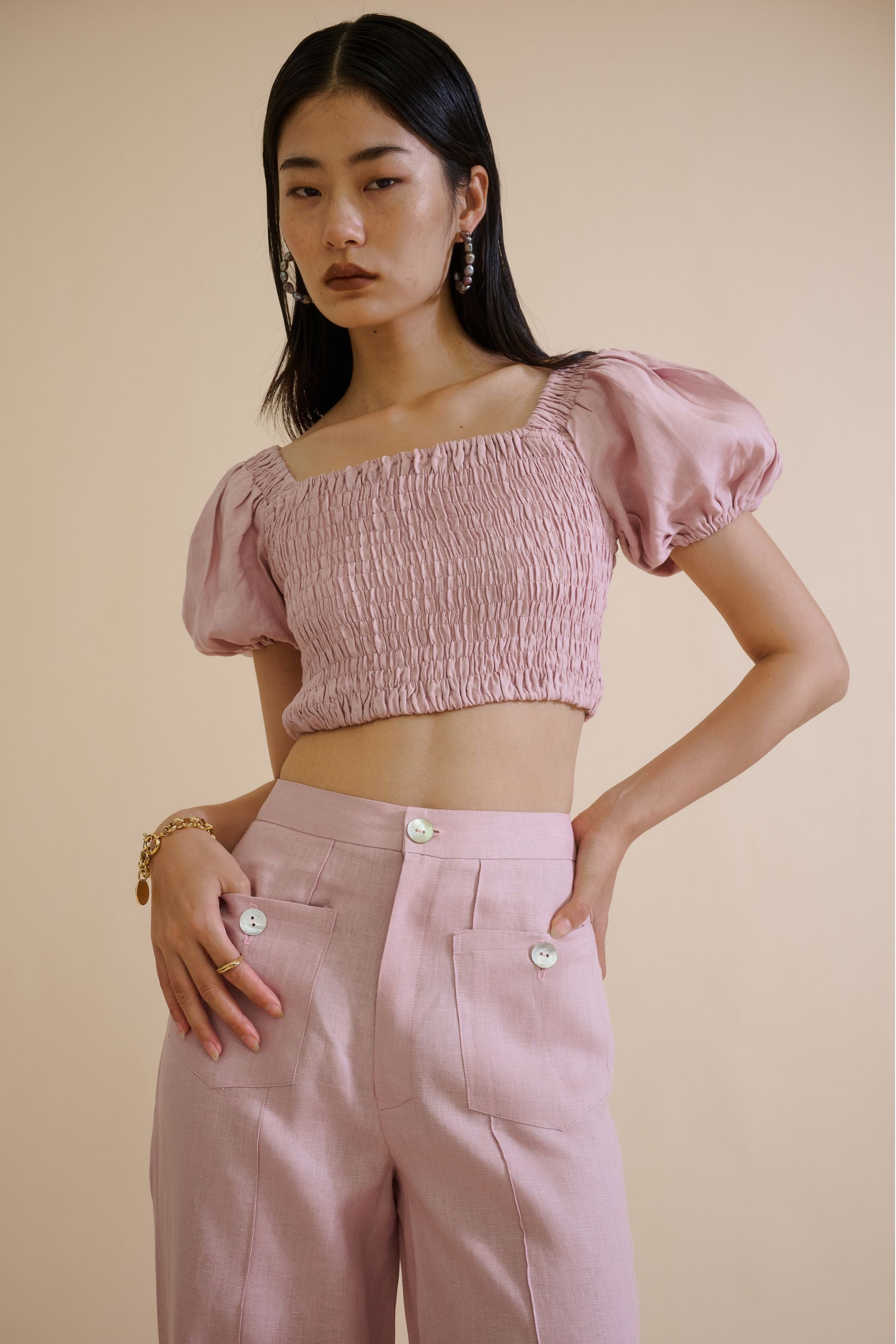 GIA TROUSER (BLUSH) - RICOCHET