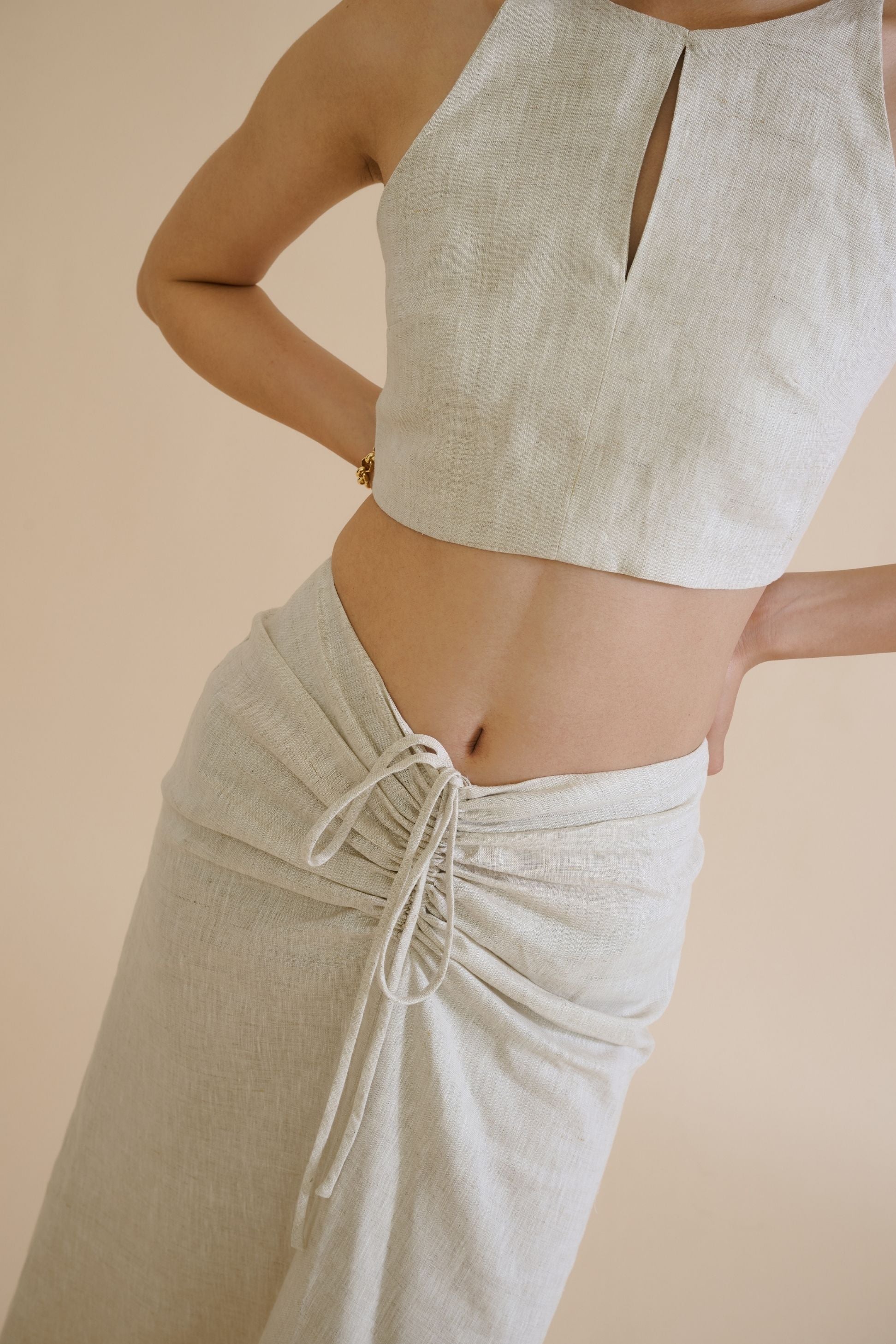 CHARMAINE SKIRT (SAND) - RICOCHET