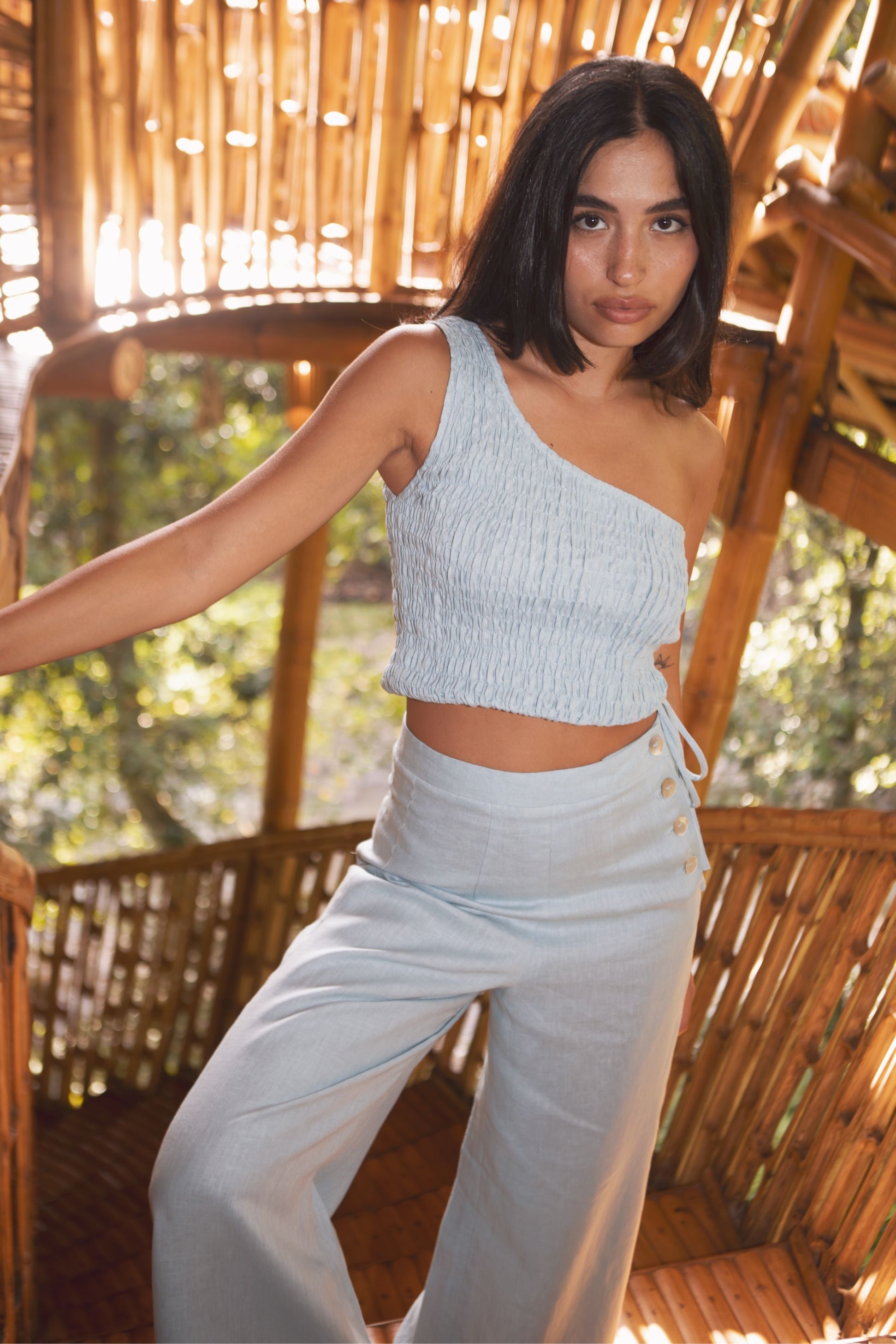 NEFELI TROUSER (CORNFLOWER) - RICOCHET