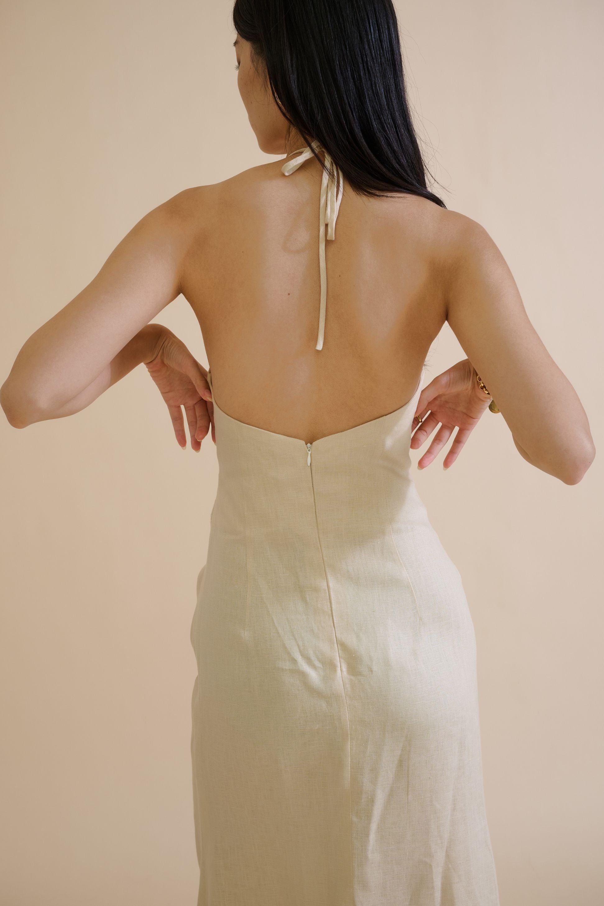 DANIELI CUT-OUT DRESS (IVORY) - RICOCHET