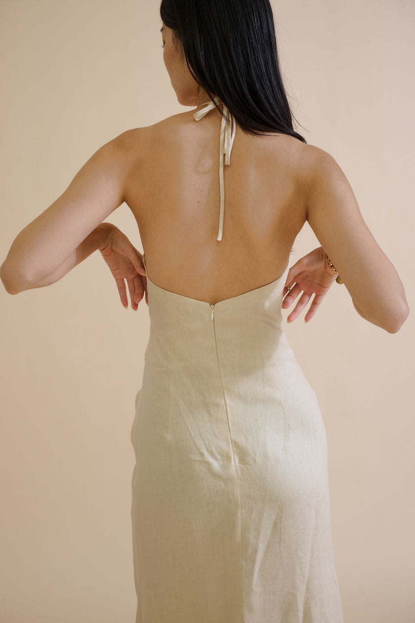 DANIELI CUT-OUT DRESS (IVORY) - RICOCHET