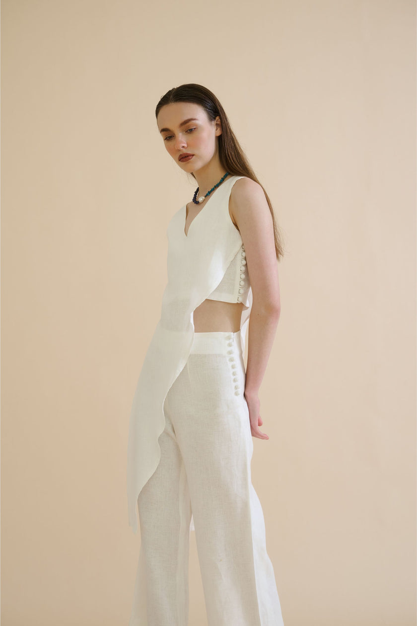 INDAH TROUSER (WHITE) - RICOCHET