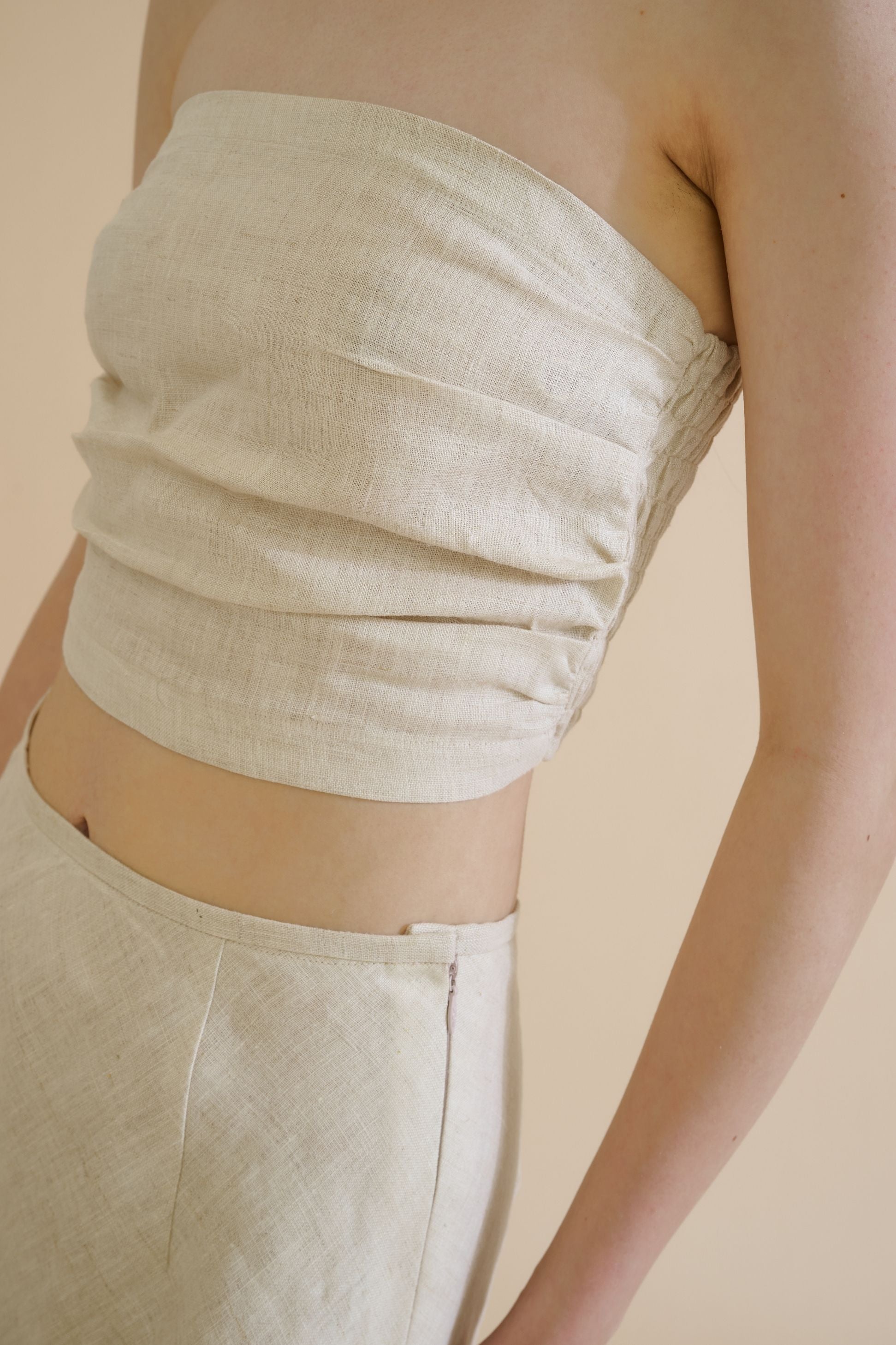 SIERRA STRAPLESS TOP (SAND) - RICOCHET