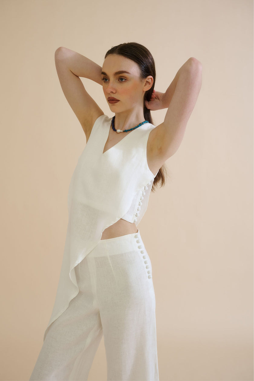 INDAH TROUSER (WHITE) - RICOCHET