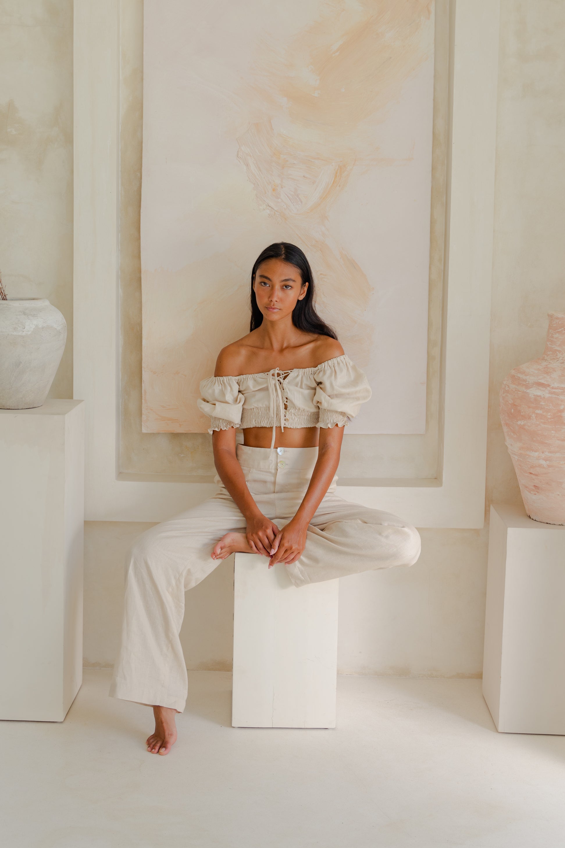 RANA TROUSER (SAND) - RICOCHET