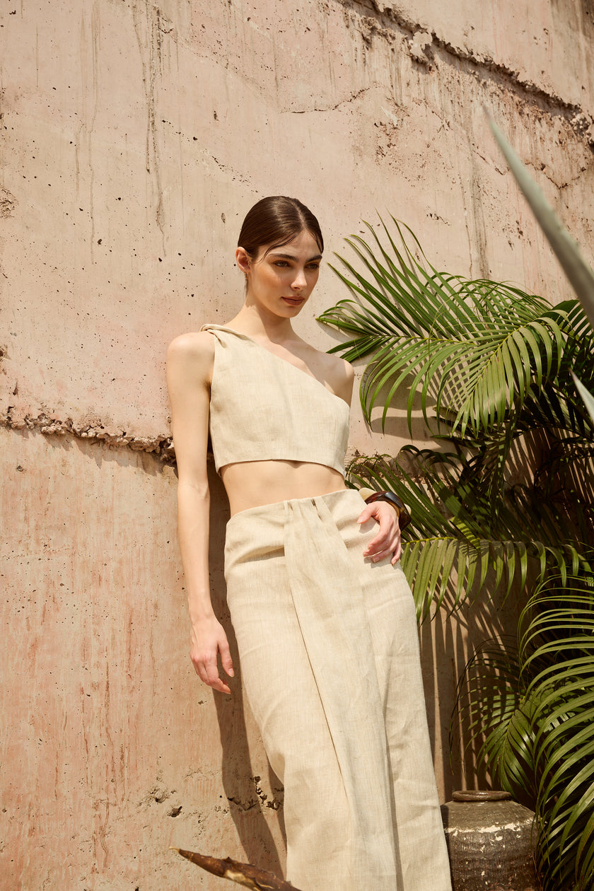 ARWA ONE-SHOULDER TOP - RICOCHET