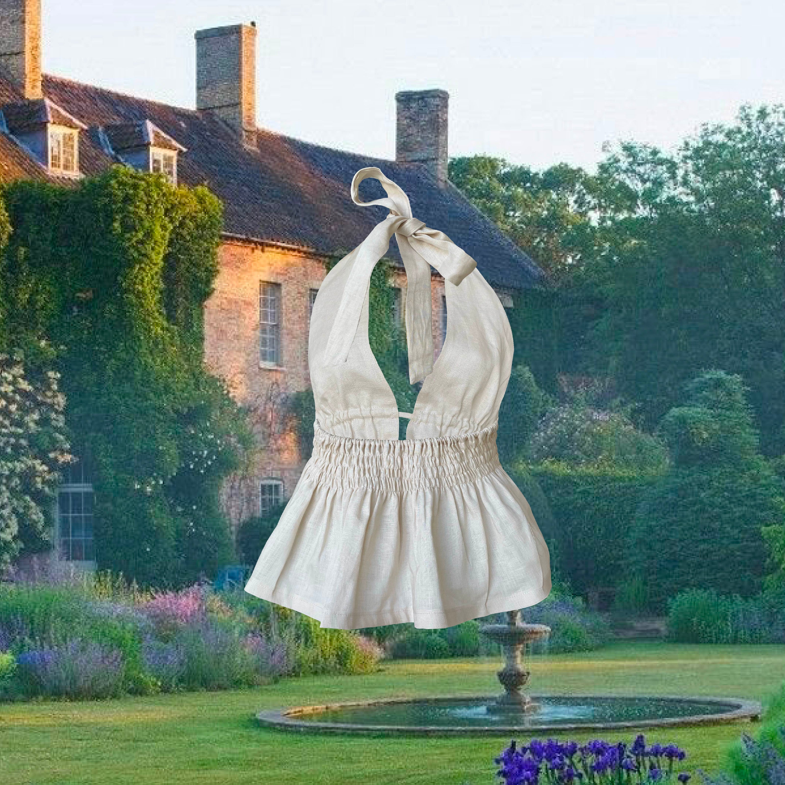 LEA HALTER TOP (SAND) - RICOCHET