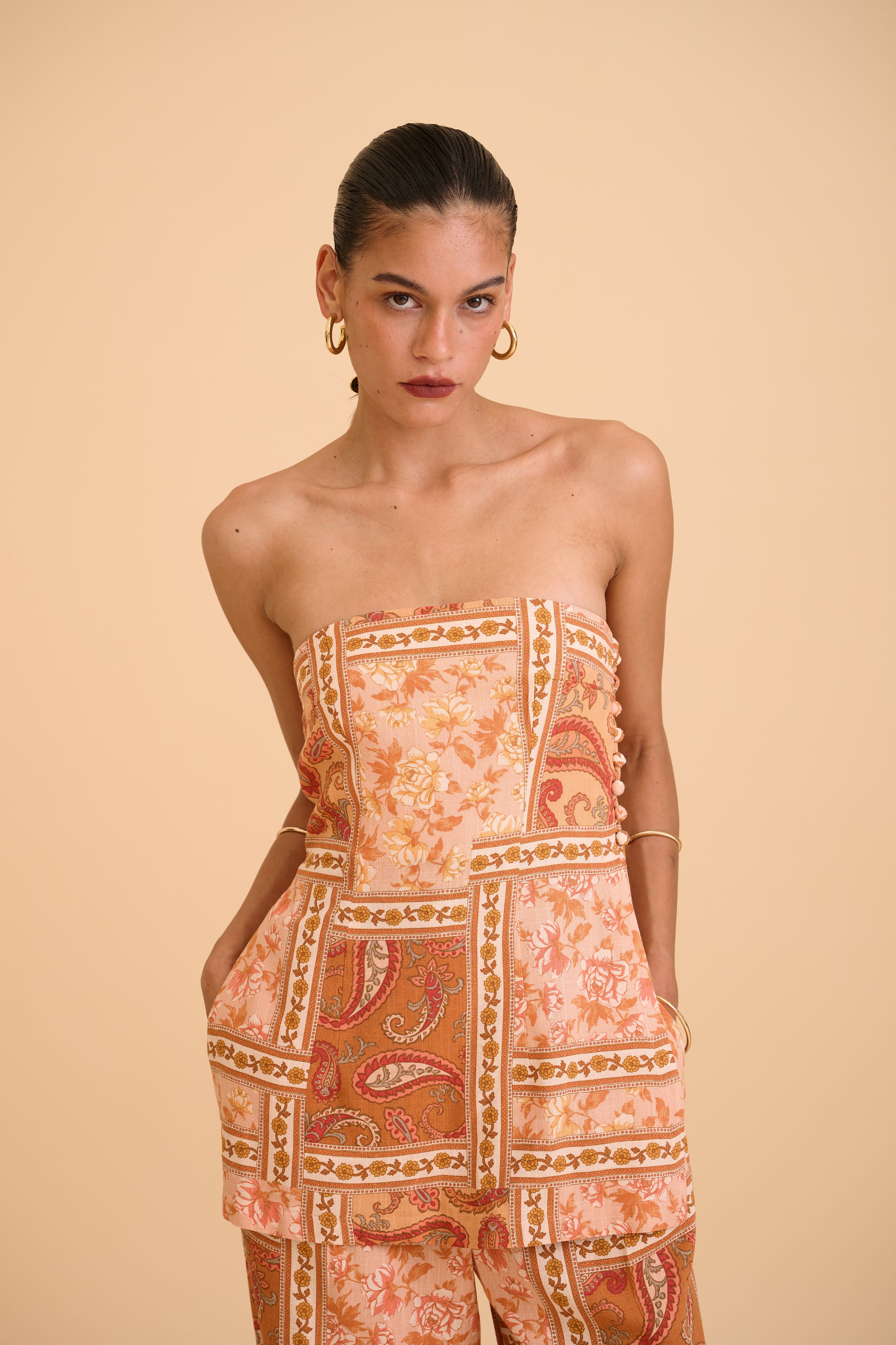 MEGARA STRAPLESS TOP - RICOCHET