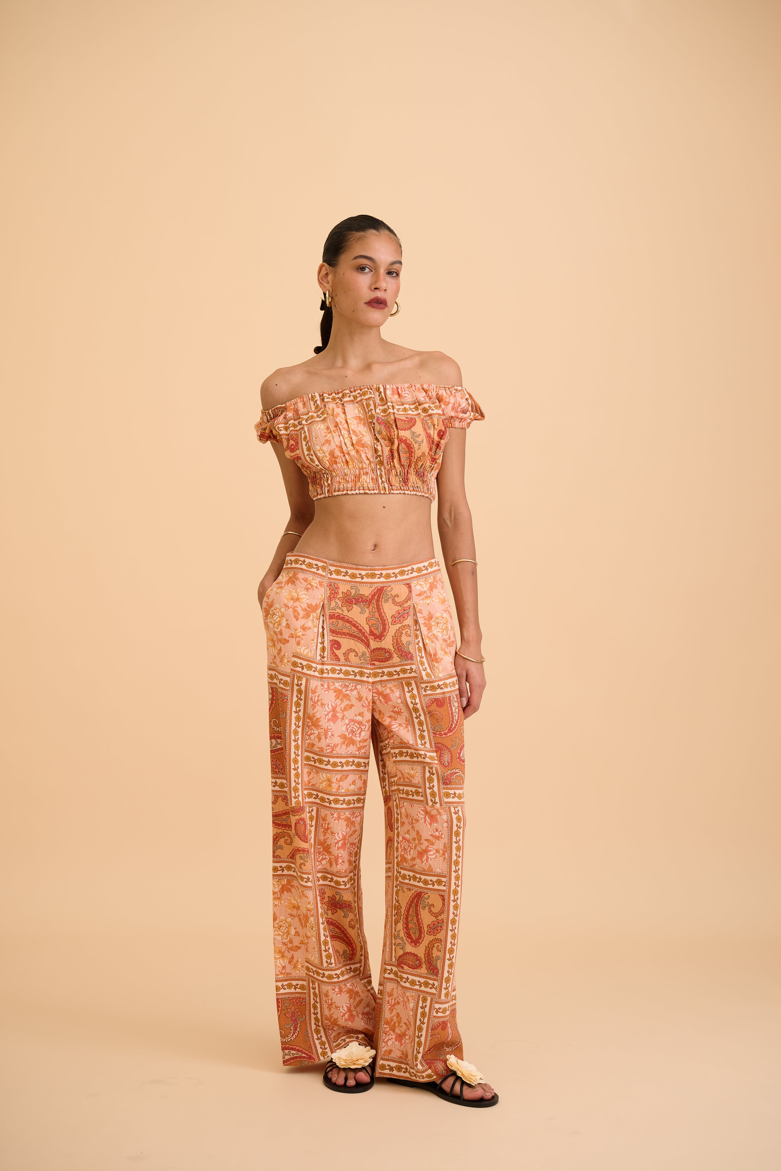 MEGARA PRINT TROUSER - RICOCHET