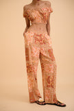 MEGARA PRINT TROUSER - RICOCHET