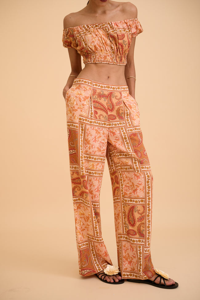MEGARA PRINT TROUSER - RICOCHET