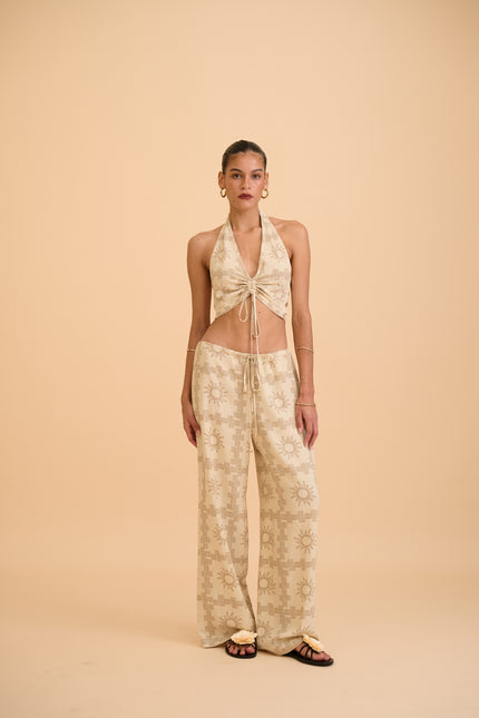 BELINHA DRAWSTRING TROUSER - RICOCHET