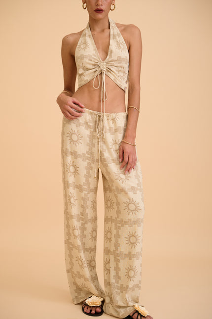 BELINHA DRAWSTRING TROUSER - RICOCHET