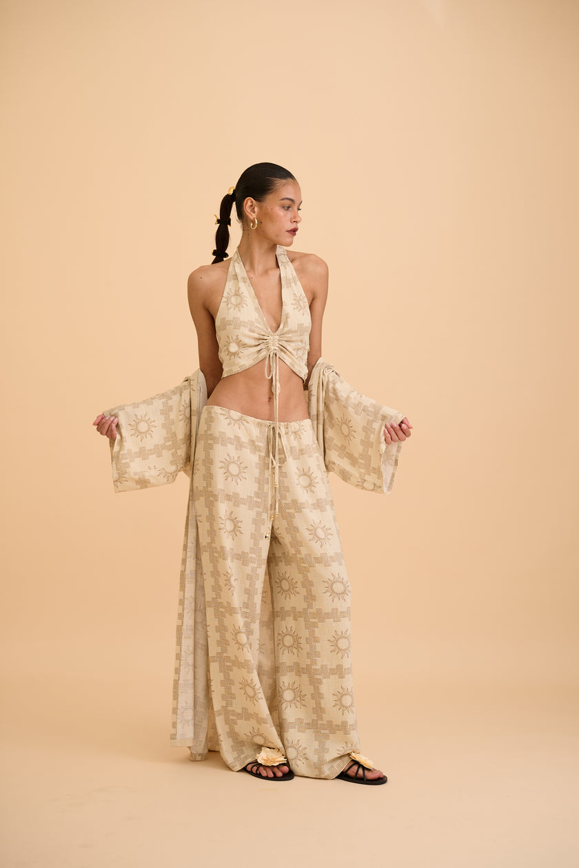 BELINHA DRAWSTRING TROUSER - RICOCHET