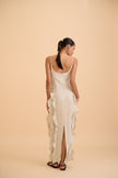 SAANVI RUFFLED MAXI DRESS - RICOCHET