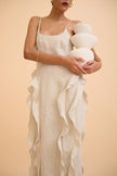 SAANVI RUFFLED MAXI DRESS - RICOCHET