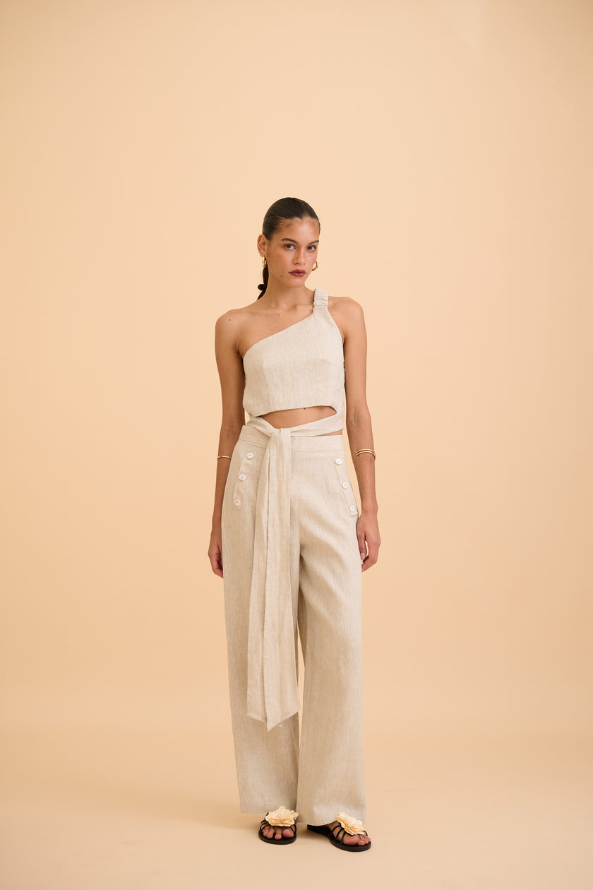 SAANVI PEARL- BUTTONS TROUSER - RICOCHET