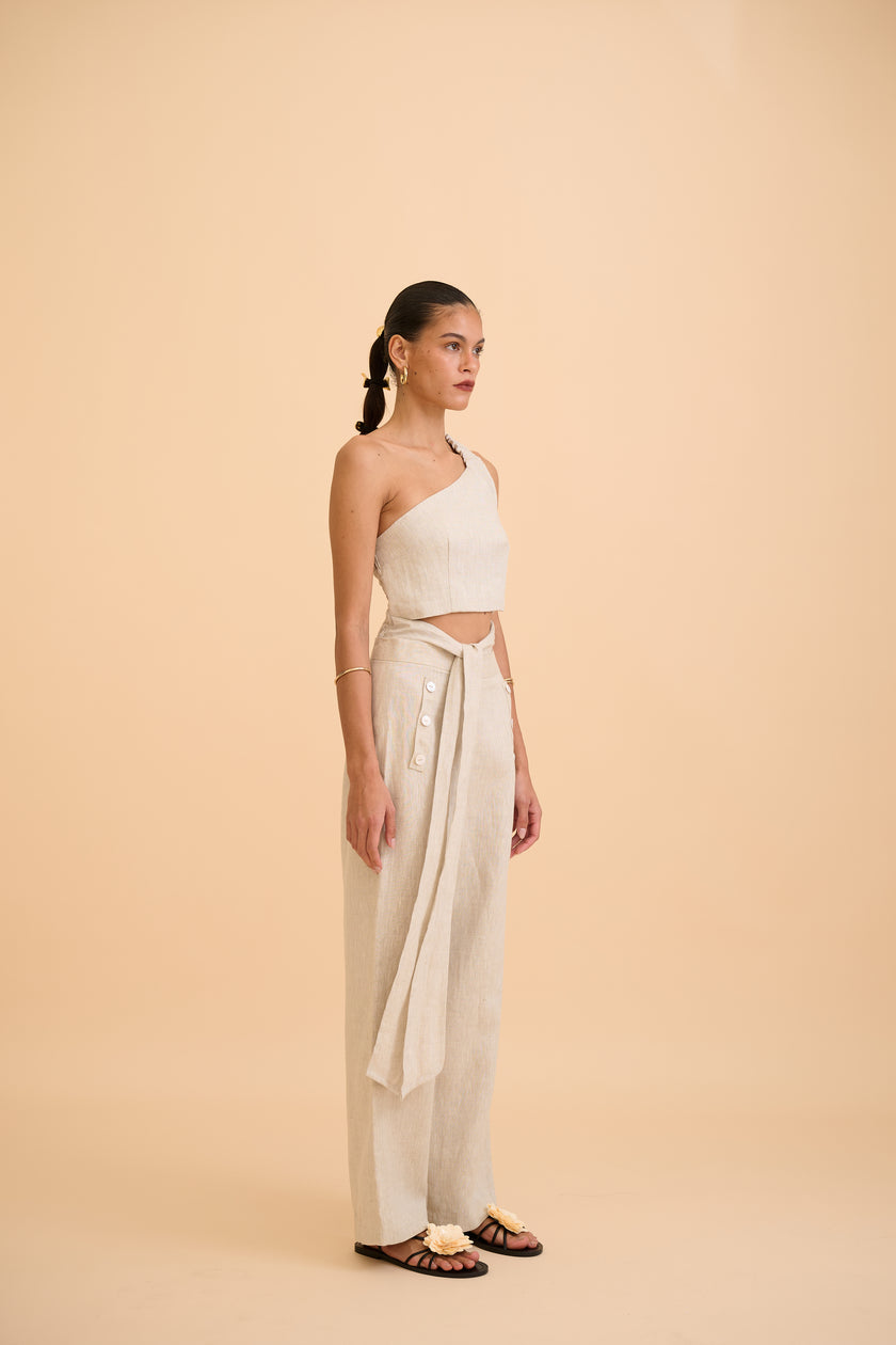 SAANVI ONE-SHOULDER TOP - RICOCHET