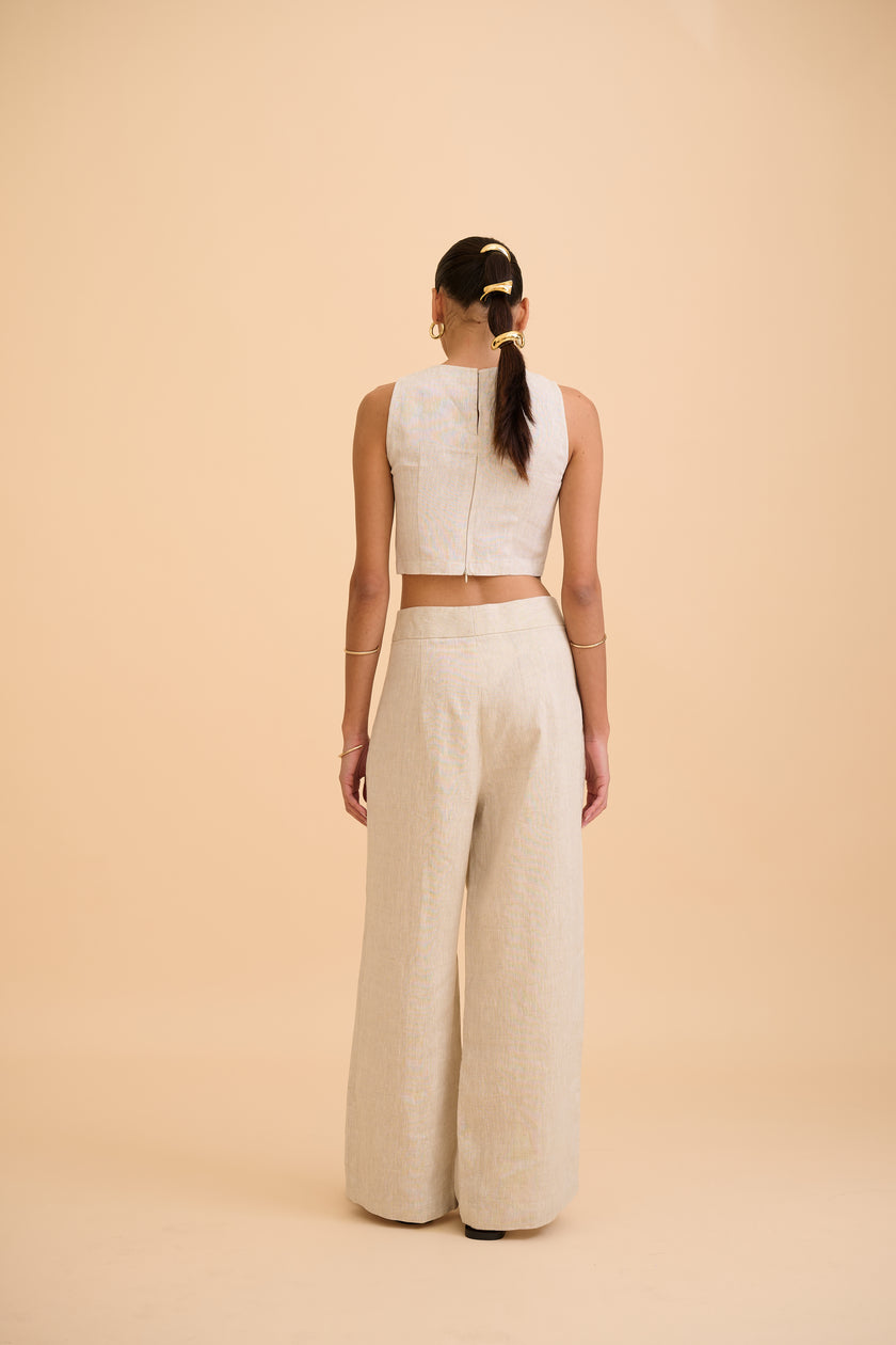 SAANVI LACE-UP TOP - RICOCHET