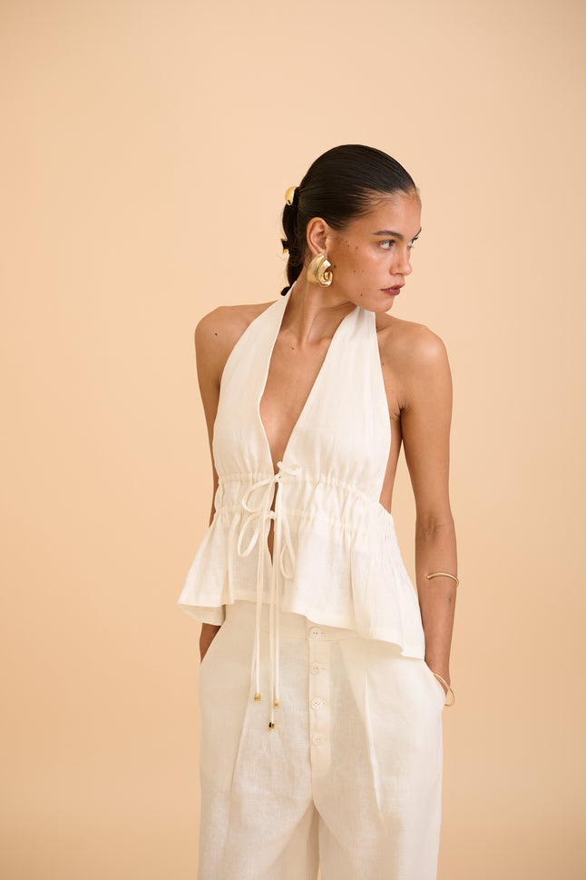 LUNE HALTER TOP - RICOCHET