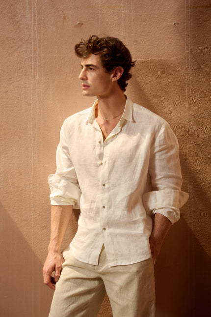 TARIQ LINEN SHIRT - RICOCHET