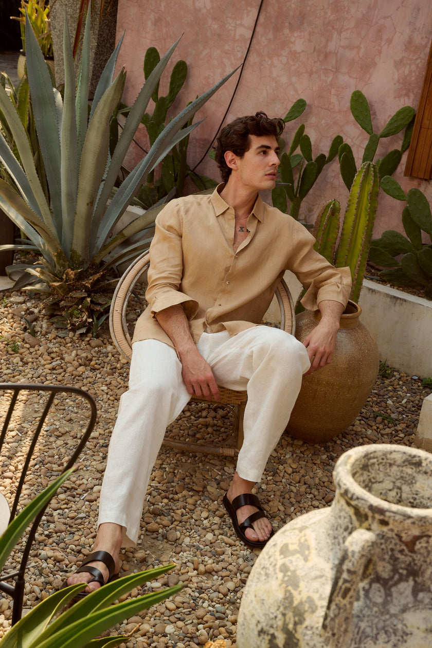 AMIR PEARL BUTTON TROUSER - RICOCHET