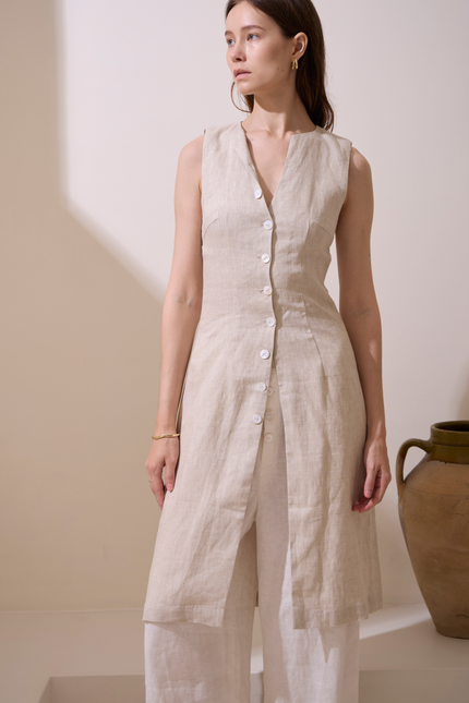 SAANVI PEARL BUTTONS TOP