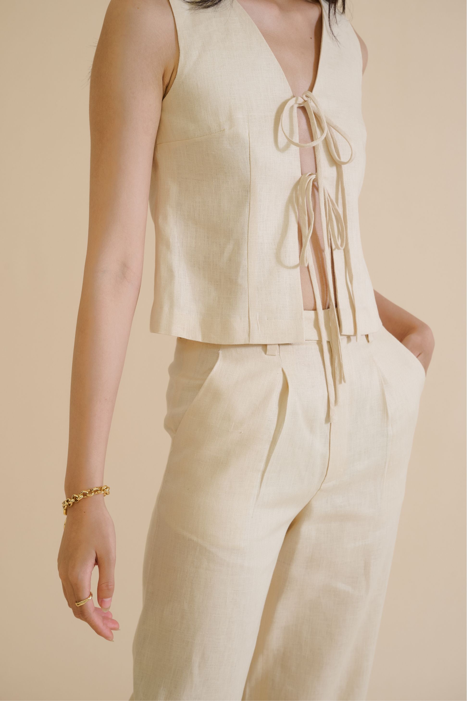 DANIELI TROUSER (IVORY)