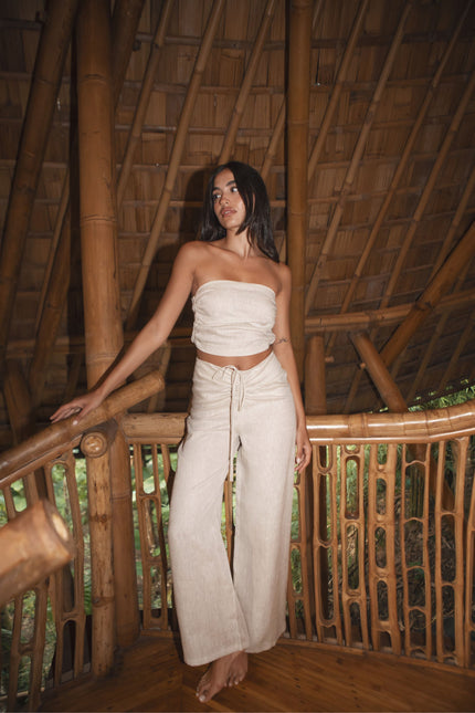 SIERRA STRAPLESS TOP (SAND) - RICOCHET