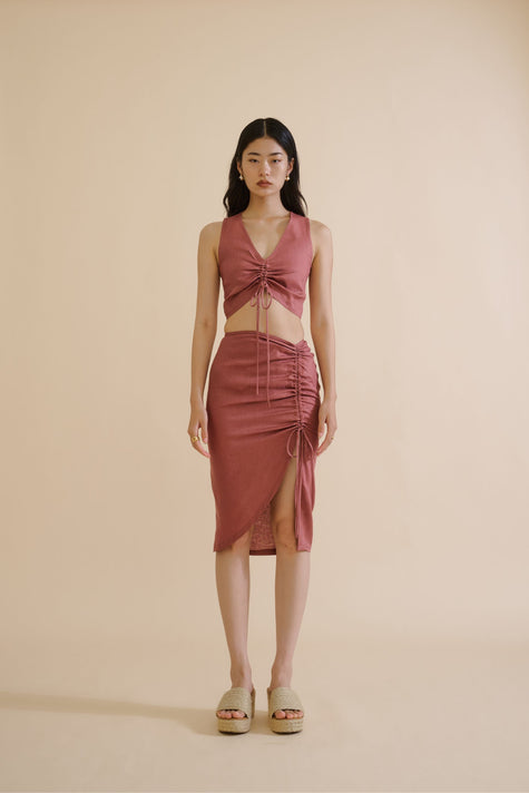 SAHAR SKIRT (CLAY) - RICOCHET