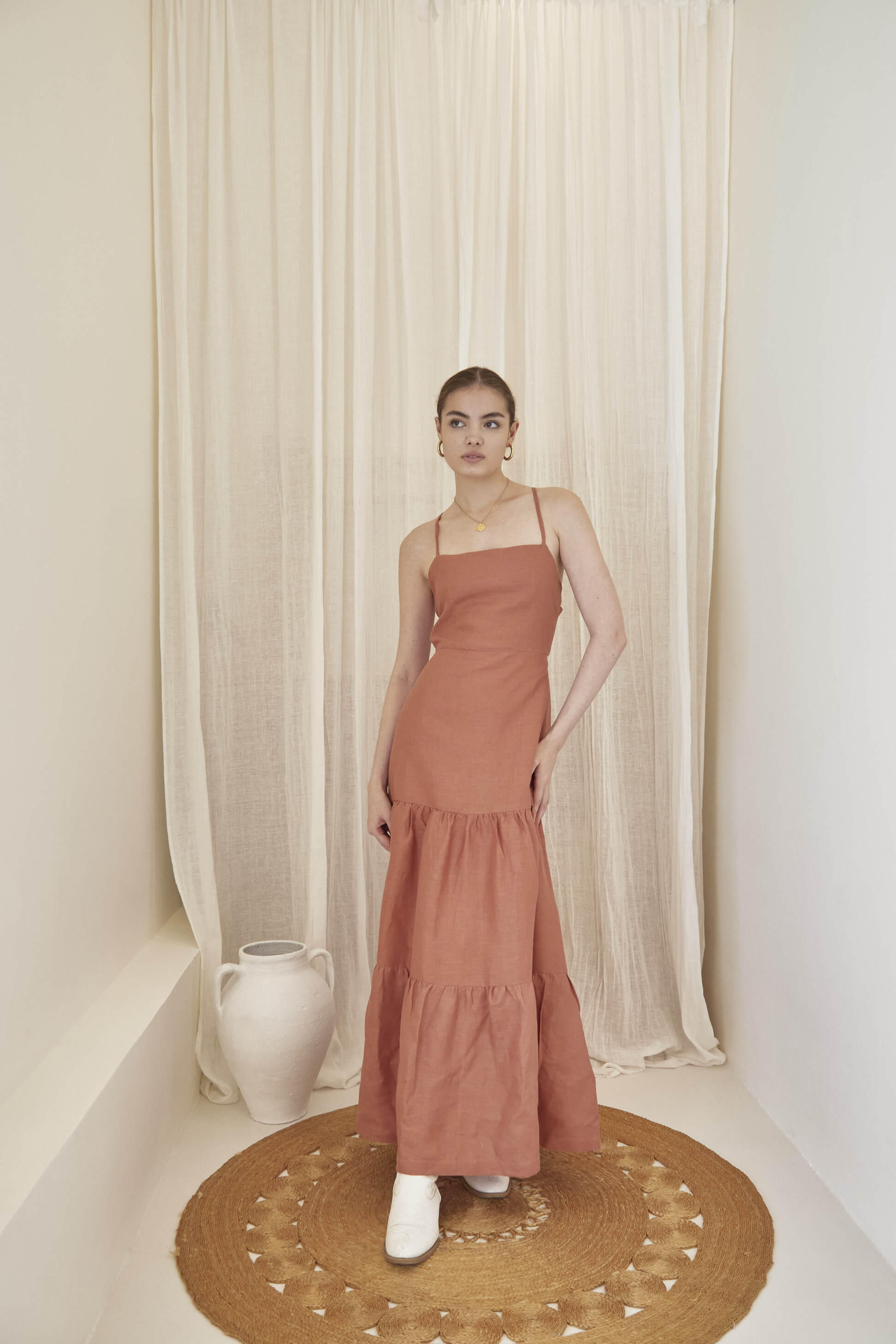 GYASI MAXI DRESS (TERRACOTTA)